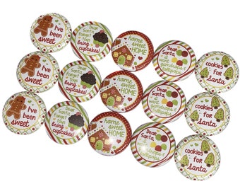 Christmas, Gingerbread House, 1", 1.25", 1.5", 2.25", Button, Gingerbread, Cookie, Christmas Decor, Christmas Theme, Flatback, Pinback, X017