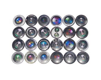 Camera Magnet, 1", 1.25", 1.5", 2.25", Button Magnet, Camera Decor, Camera Theme, Party Favor, Camera Lens, Photograhphy, Photo Theme, CP003