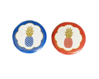 Pineapple, Gender Reveal, Baby Reveal, Royal Blue, Red, 1.25", 1.5", 2.25", Pinback Button, Patriotic, Boy or Girl, Baby Vote, VB471, VB473