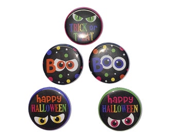 Eyes, 1", 1.25", 1.5", 2.25", Button, Halloween, Spooky Eyes, Eye Party Favor, Halloween Party Favor, Flatback, Pinback, Pin, Badge, H002