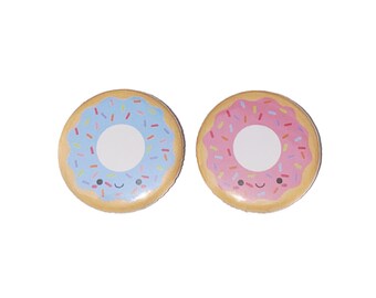 Reveal, Donuts, Pink, Blue, 1.25", 1.5", 2.25", Pinback Button, Boy or Girl, Shower, Baby Reveal, Pink or Blue, Donut Shower, VB242, VB329