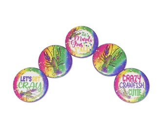 Crawfish Magnet, 1", 1.25", 1.5", Button Magnet, Crawfish Theme, Crawfish Decor, Crayfish, Crawdad, Crawfish Party, Mardi Gras, FD047