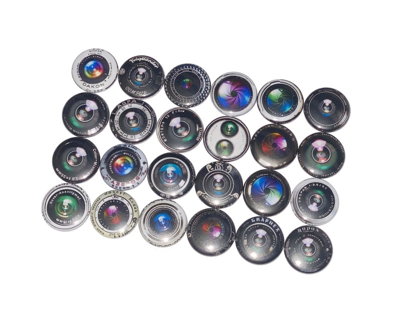 Camera Magnet, 1, 1.25, 1.5, 2.25, Button Magnet, Camera Decor, Camera Theme, Party Favor, Camera Lens, Photograhphy, Photo Theme, CP003 image 5
