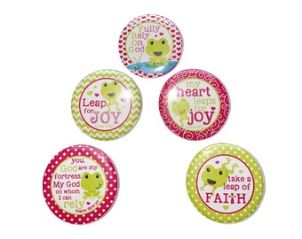 Christian, 1", 1.25", 1.5", 2.25", Button, Spiritual, Christian, Church Party, Party Favor, Gift, God, Flatback, Pinback, FT011