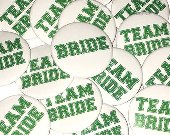 Bachelorette Party, Green, White, 1.5", 2.25", Pinback Button, Green Bachelorette, Bachelorette Pin, Bridal Party, St. Patrick, BW025, BW102