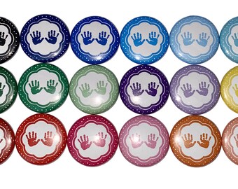 Baby Hands Magnet, 1", 1.25", 1.5", 2.25", Button Magnet, Baby Hands Decor, Baby Hands Theme, Baby Hands Party Favor, Baby Hands, CB012