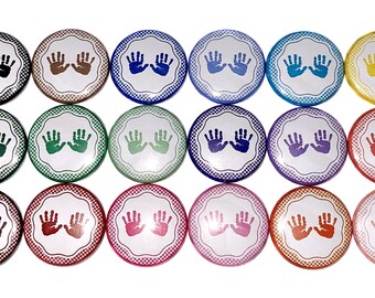 Baby Hands Magnet, 1", 1.25", 1.5", 2.25", Button Magnet, Baby Hands Decor, Baby Hands Theme, Baby Hands Party Favor, Baby Hands, CB014