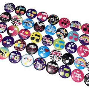 Marching Band, 1&quot;, 1.25&quot;, 1.5&quot;, 2.25&quot;, Button, Marching Band, Band Party Favor, Band Birthday, Band, Flatback, Pinback, Pin, Badge, MB002
