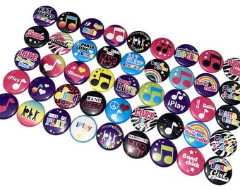 Marching Band, 1", 1.25", 1.5", 2.25", Button, Marching Band, Band Party Favor, Band Birthday, Band, Flatback, Pinback, Pin, Badge, MB002