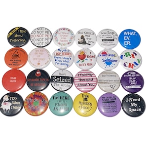 Funny Magnet, 1&quot;, 1.25&quot;, 1.5&quot;, 2.25&quot;, Button Magnet, Humor Magnet, Quotes, Funny Decor, Funny Quotes, Humor Theme, Humor Decor, Q026