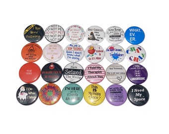 Funny Magnet, 1", 1.25", 1.5", 2.25", Button Magnet, Humor Magnet, Quotes, Funny Decor, Funny Quotes, Humor Theme, Humor Decor, Q026