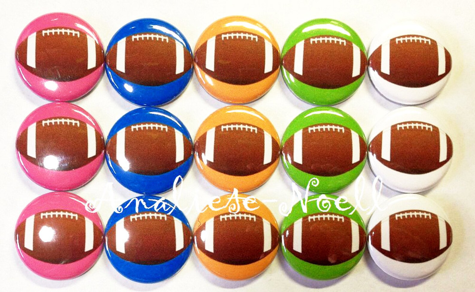 Football 1 1.25 Button Football Etsy