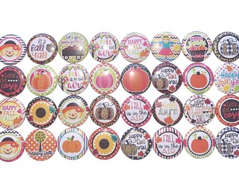 Fall Magnet, Pumpkin Magnet, 1", 1.25", 1.5", Button Magnet, Scarecrow Magnet, Fall Theme, Fall Decor, Pumpkin Decor, Pumpkin Theme, FL006
