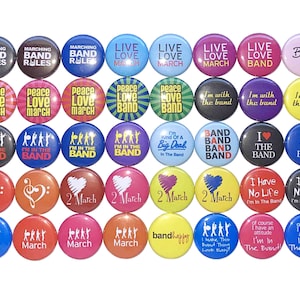 Marching Band Magnet, Band Magnet, 1&quot;, 1.25&quot;, 1.5&quot;, 2.25&quot;, Button Magnet, Marching Band Button, Marching Band Party Favor, Band Gift, MB008