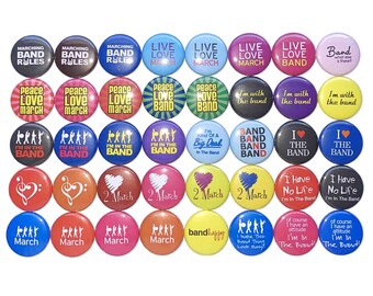 Marching Band Magnet, Band Magnet, 1", 1.25", 1.5", 2.25", Button Magnet, Marching Band Button, Marching Band Party Favor, Band Gift, MB008