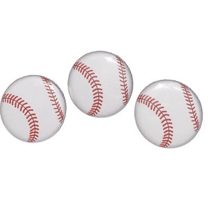 Baseball, 1&quot;, 1.25&quot;, 1.5&quot;, 2.25&quot;, Button, Baseball Theme, Baseball Decor, Baseball Party Favor, Gift, Flatback, Pinback, Pin, Badge, SE056
