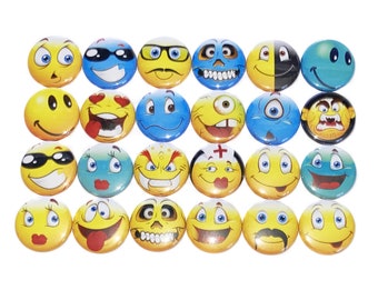 Face Magnet, 1", 1.25", 1.5", 2.25", Button Magnet, Face, Funny, Fun Gift, Party Favor, HT006