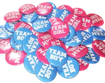 Baby Reveal, Blue, Pink, 1.25", 1.5", 2.25", Pinback Button, Dark Pink, Sky Blue, Baby Shower,  Reveal Shower, Boy or Girl, VB138, VB092