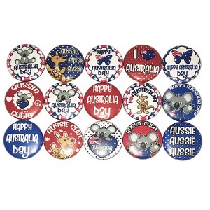 Australia Day Magnet, 1&quot;, 1.25&quot;, 1.5&quot;, 2.25&quot;, Australia, Australia Day, January 26, Australia Theme, Australia Decor, Party Favor, NE001