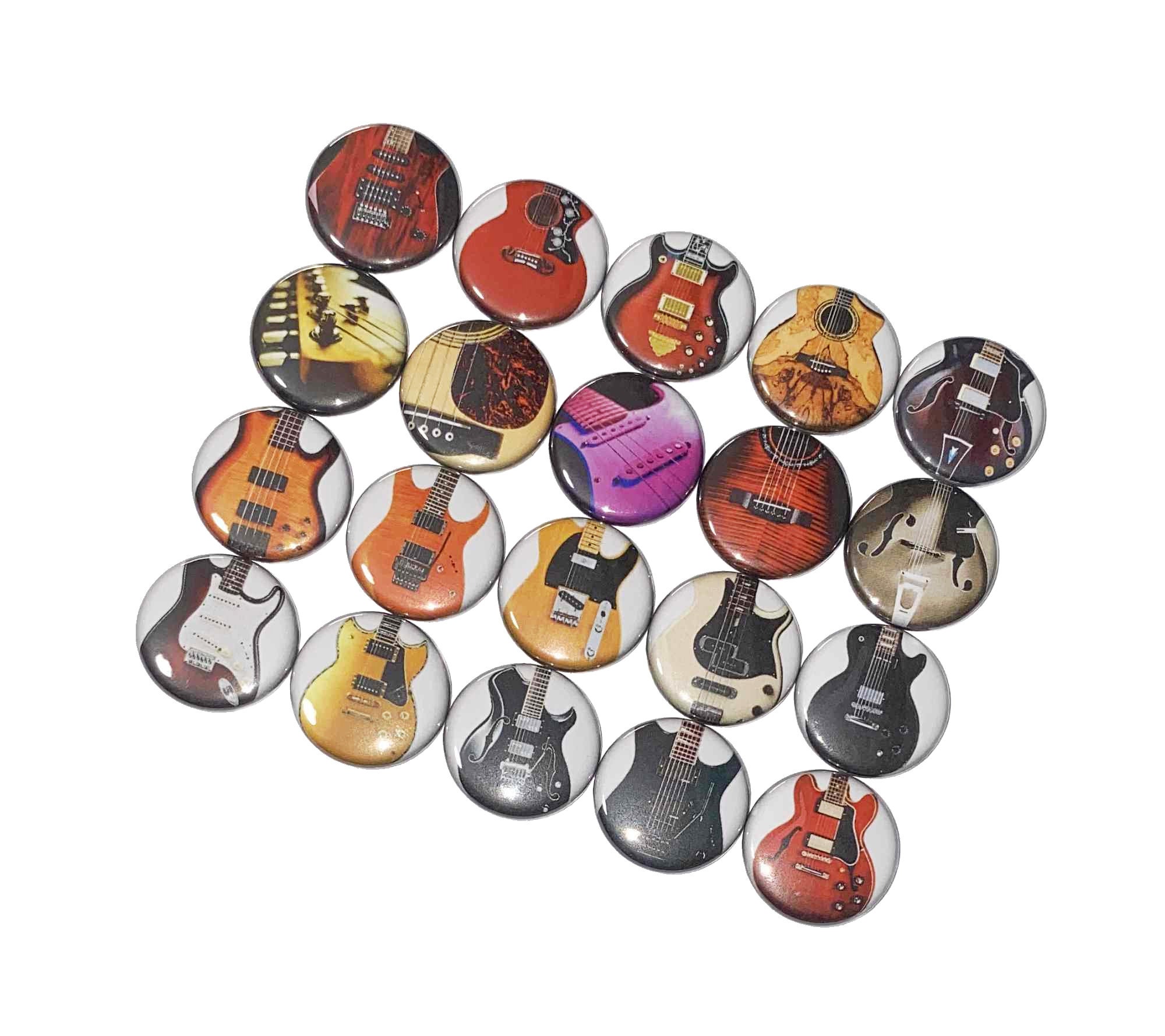 Badge Pins (Male) Buck-Tick Guitar Badge Set (2 Pieces) darker than  darkness style 93, Goods / Accessories