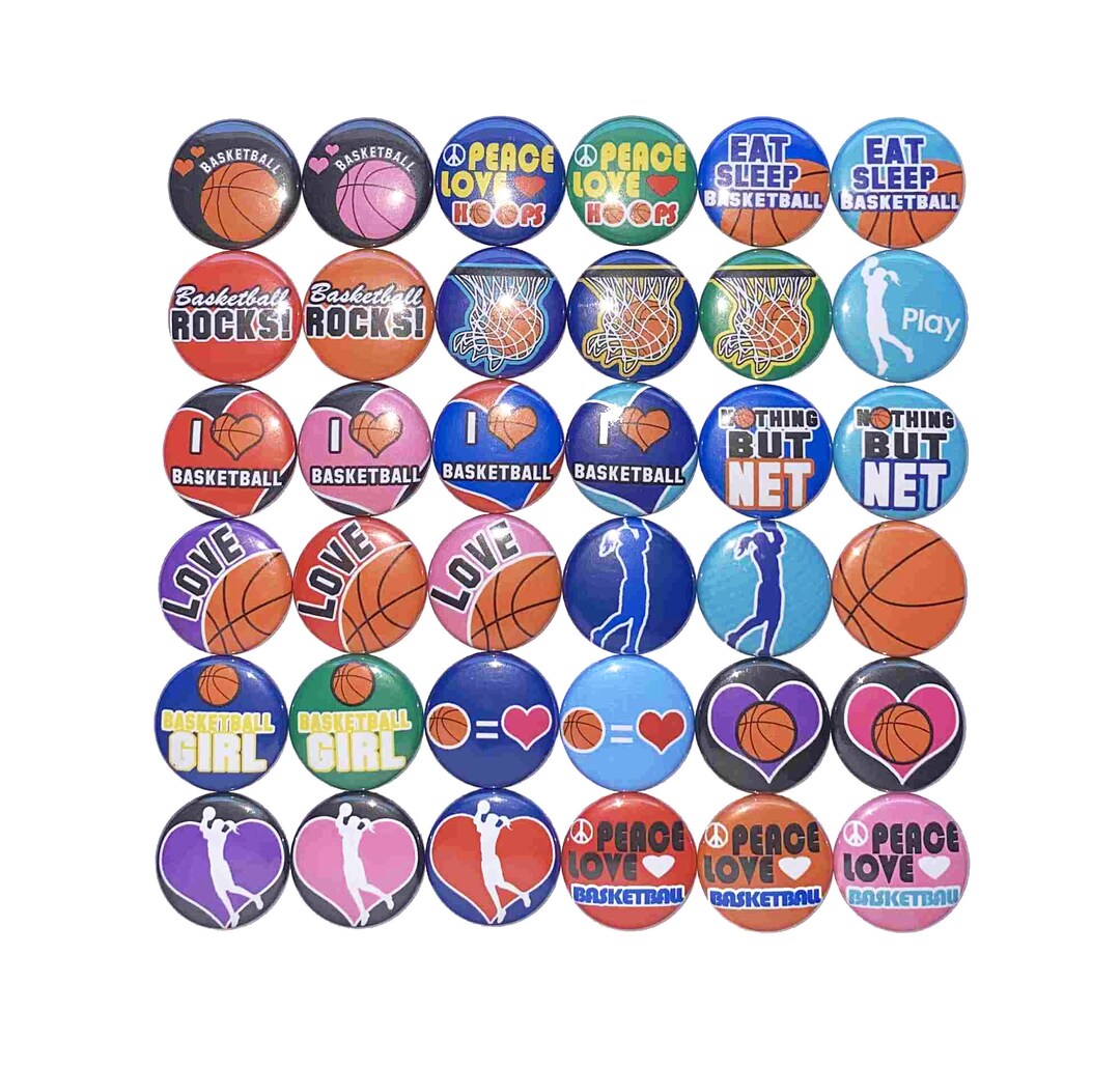 Basketball 1, 1.25, 1.5, Button Basketball, Basketball