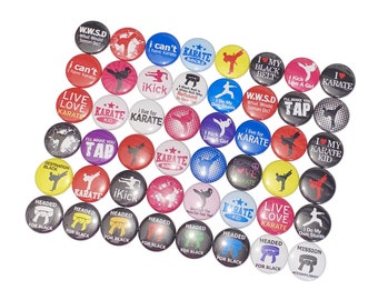 Karate, Martial Arts, 1", 1.25", 1.5", 2.25", Button, Karate Theme, Martial Arts Theme, Karate Flatback, Karate Pinback, Pin, Badge, KM001