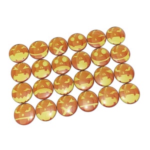 Jack O&#39;Lantern, 1&quot;, 1.25&quot;, 1.5&quot;, 2.25&quot;, Button, Pumpkin, Pumpkin Faces, Halloween, Halloween Theme, Pumpkin Flatback, Pumpkin Pinback, H018
