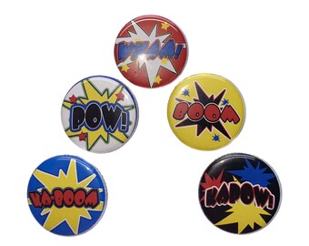 Boy Magnet, 1", 1.25", Button Magnet, Party Favor, Gift, Boom, BY006