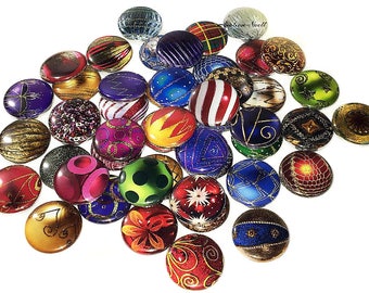 Christmas, Ornament, 1", 1.25", 1.5", 2.25", Button, Holiday, Party Favor, Christmas Theme, Holiday, Flatback, Pinback, Pin, Badge, X006