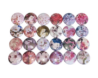 Cherry Blossom Magnet, 1", 1.25", 1.5", 2.25", Button Magnet, Cherry Blossom, Cherry Blossom Gift, Cherry Blossom Theme, PF025