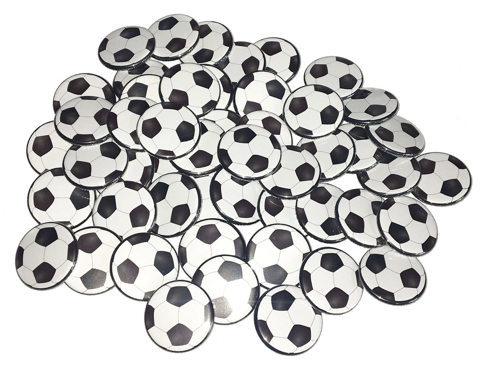 Soccer Ball 1 1.25 Button Soccer Etsy