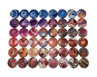Agate Magnet, 1", 1.25", 1.5", 2.25", Button Magnet, Agate Decor, Agate Theme, Agate, Agate Party Favor, Gift, Rock, Gemstone Decor, PF023