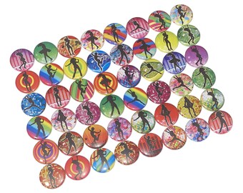 Dance, Hip Hop, Dancing, 1", 1.25", 1.5", 2.25", Button, Dance Theme, Dance Decor, Hip Hop Decor, Dancer, Flatback, Pinback, CD015