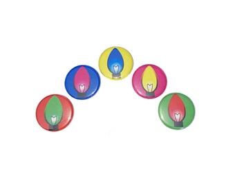 Christmas Lights, 1", 1.25", Button, Christmas, Xmas, Holiday, Party Favor, Winter, Holiday Theme, Decoration, Flatback, Pinback, Pin, X013