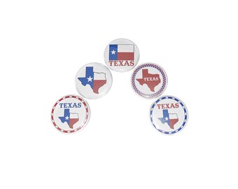 Texas, 1", 1.25", 1.5", 2.25", Button, Texas Theme, Texas Decor, Party Favor, State of Texas, Texas Gift, Texan, Flatback, Pinback, TS028