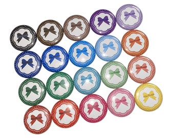 Bows, 1", 1.25", 1.5", 2.25", Button, Hairbow, Hair Bow, Flatback, Pinback, Pin, Badge, GR018