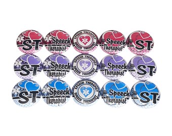 Speech Therapist Magnet, 1", 1.25", Button Magnet, Speech Therapist, Speech Gift, Speech Therapy, Speech, Speech Magnet, PR015