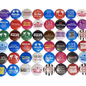 Wrestling Magnet, 1&quot;, 1.25&quot;, 1.5&quot;, 2.25&quot;, Button Magnet, Wrestle, Wrestling Theme, Wretsling Gift, Wretsling, Wrestling Decor, Magnet, SE050