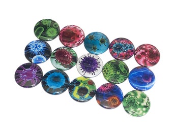 Lab, Science, 1", 1.25", 1.5", 2.25", Button, Science, Lab, Geek, Gift, Nerdy, Lab Theme, Biology Theme, Flatback, Pinback, Badge, PL004