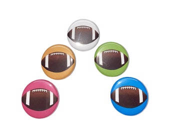 Football Magnet, 1", 1.25", 1.5", Button Magnet, Football, Football Theme, Football Decor, Locker Magnet, Green, Pink, Blue, SE042
