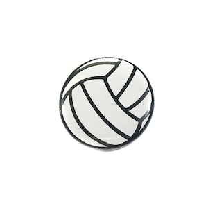 Volleyballs, 1", 1.25", 1.5", 2.25", Button, Volleyball Decor, Volleyball Birthday, Party Favor, Volleyball Theme, Flatback, Pinback, SE055