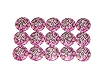 Heart Magnet, Pink, 1", 1.25", Button Magnet, Heart, Pink Heart, Valentine Magnet, Valentine's Day, Heart Theme, Heart Decor, Magnet, V003
