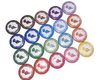 Dinosaur, 1", 1.25", 1.5", 2.25", Button, Dinosaur Decor, Dinosaur Theme, Party Favor, Flatback, Pinback, Pin, Badge, DU006