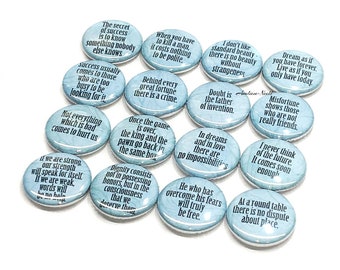 Inspiration Sayings, 1", 1.25", 1.5", 2.25", Button, Inspirational Words, Quotes, Sayings, Party Favor, Postive, Flatback, Pinback, Q007
