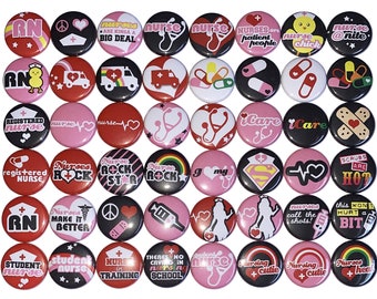 Nurse Magnet, 1", 1.25", Button Magnet, Nursing, Nurse Party Favor, Nurse Theme, Nurse Decor, Student Nurse, Nurse Gift, Ambulance, NU023