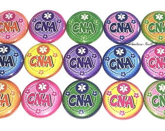 CNA Magnet, Nurse Magnet, 1", 1.25", Button Magnet, CNA, Cna Theme, Cna Gift, Cna Decor, Party Favor, Cna Birthday, Nurse Assistant, MP008