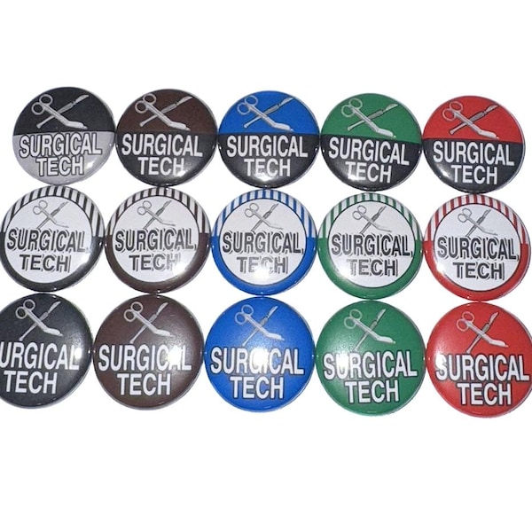 Imán de tecnología quirúrgica, 1", 1,25", 1,5", imán de botón, tecnología quirúrgica, tecnología de limpieza, cirugía, tema de tecnología quirúrgica, cirugía, tecnología, SR002