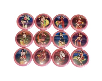 Cocktail Magnet, Pin Up Magnet, 1", 1.25", 1.5", 2.25", Button Magnet, Cocktail Decor, Pin Up Decor, Cocktail, Cocktail Theme, Pin Up, AM010