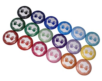 Baby Hands, 1", 1.25", 1.5", 2.25", Button, Baby Hands Pin, Baby Hands Button, Baby Hands Pinback, Baby Hands Flatback, CB012
