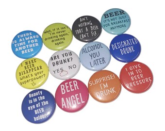 Beer, 1", 1.25", 1.5", 2.25", Button, Bartender, Beer Decor, Beer Theme, Beer Pinback, Beer Party Favor, Beer Birthday, Beer Flatback, AM025